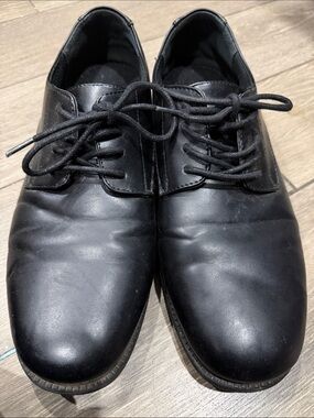 Classic Black Men's Lace-Up Dress Shoes by Hunter Bay men’s 8.5